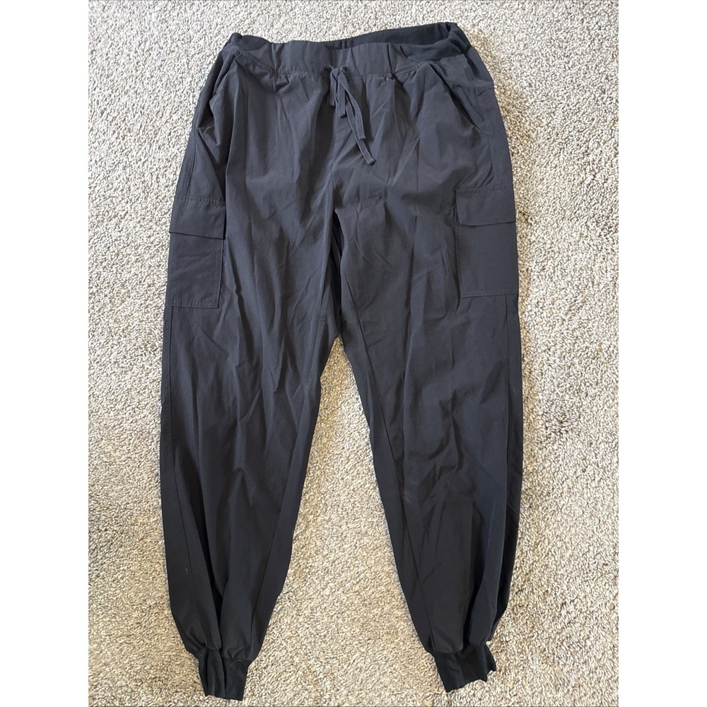 White‎ Birch Women's Joggers Tapered Leg Black Size XL